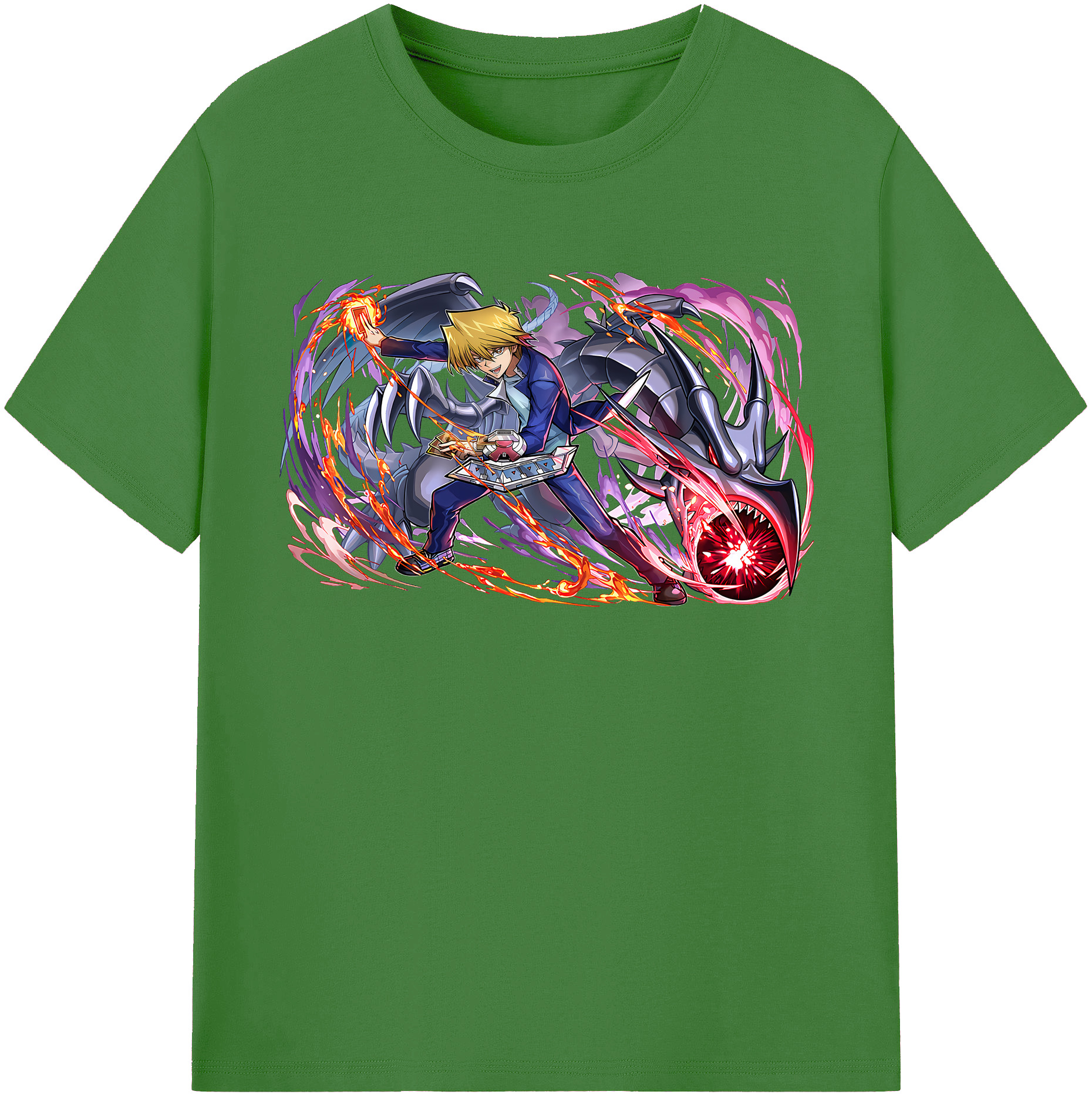 （画像用） 遊☆戯☆王 Yu-Gi-Oh! レディースカジュアルプリントTシャツ（綿100％）